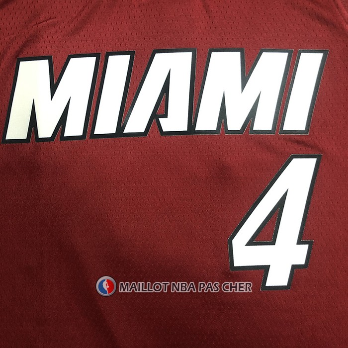 Maillot Miami Heat Victor Oladipo NO 4 Statement 2020-21 Rouge